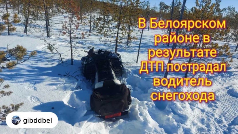 В Белоярском районе в результате ДТП пострадал водитель снегохода В Белоярском районе в результате ДТП пострадал водитель снегохода